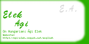 elek agi business card